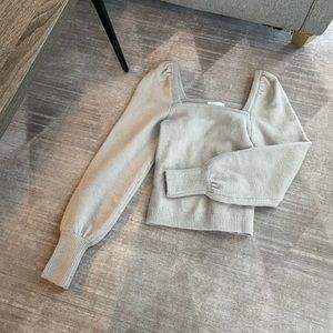 H&M square neck sweater
